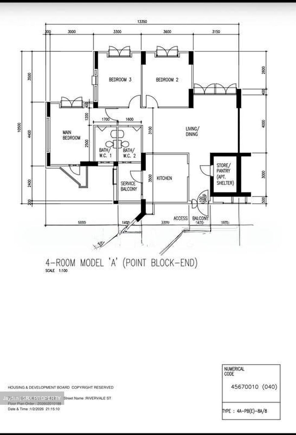 Blk 130 Rivervale Plains (Sengkang), HDB 4 Rooms #526192381